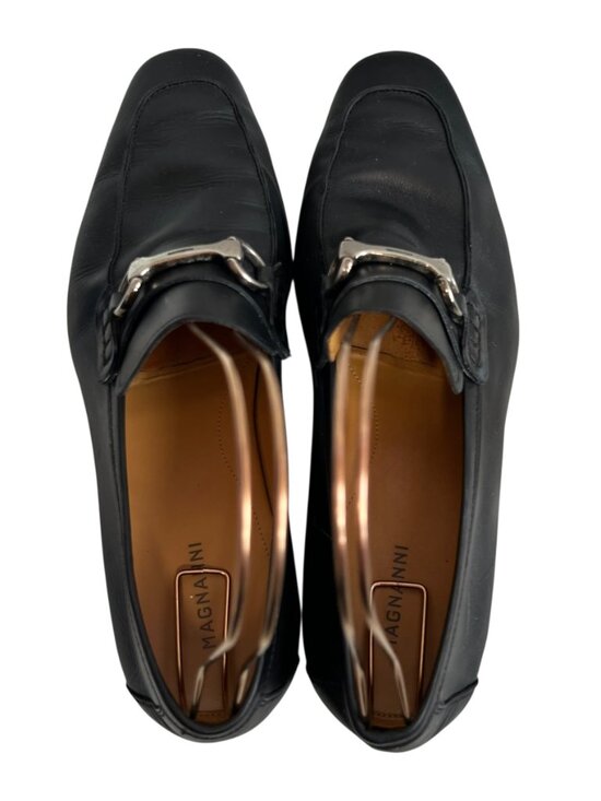 Magnanni loafers Rafa II black leather horsebit mens size 10 slip on shoes main image 7